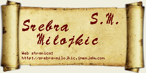 Srebra Milojkić vizit kartica